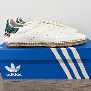 Adidas Clot Stan Smith Espadrille Beaded Sneaker Shoes White JR9373 Men's Sz 8